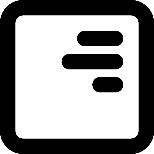 Align box right top icon svg png free download