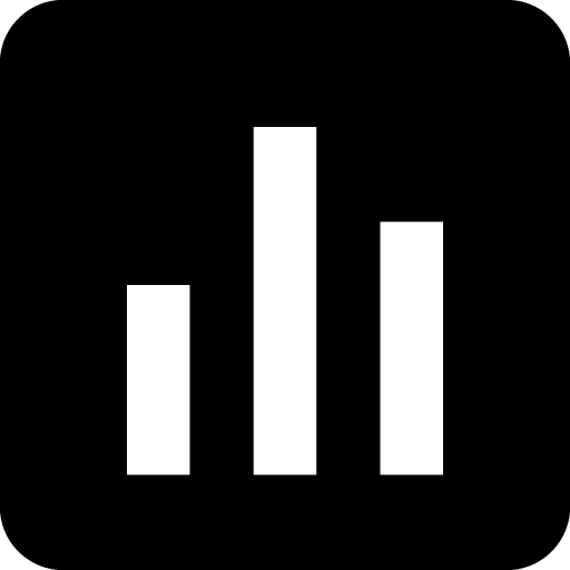 Bar chart square icon svg png free download