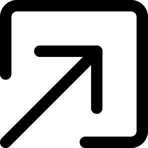 Box arrow in up right icon svg png free download