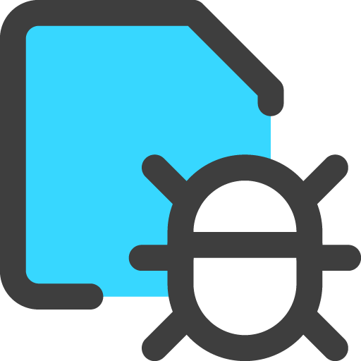 Bug virus document icon svg png free download