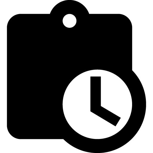 Clipboard clock icon svg png free download 2