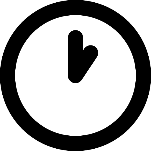 Clock hour 1 icon svg png free download