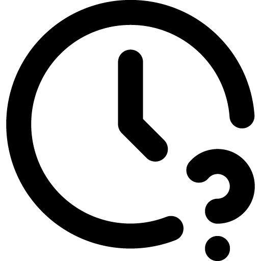 Clock question icon svg png free download