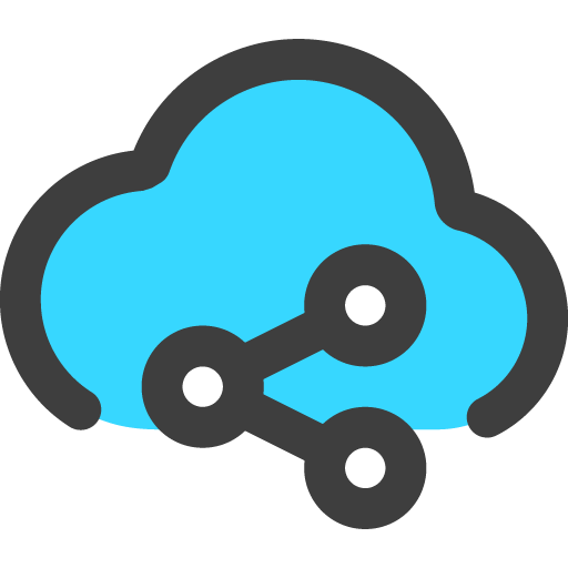 Cloud share icon svg png free download - 3