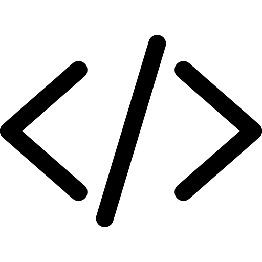 code slash outline icon