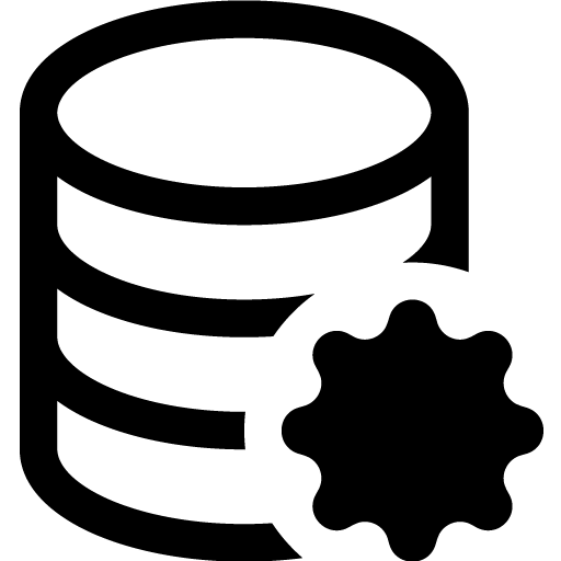 Database gear icon svg png free download