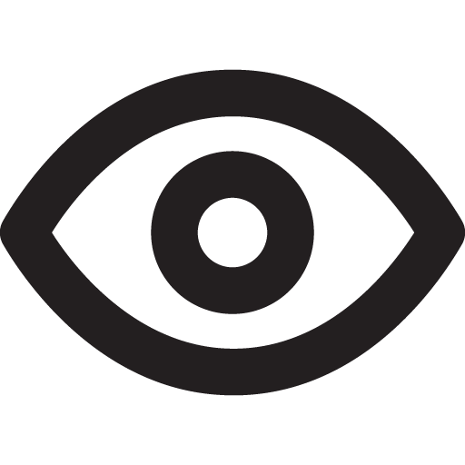 Eye outline icon svg png free download - 2