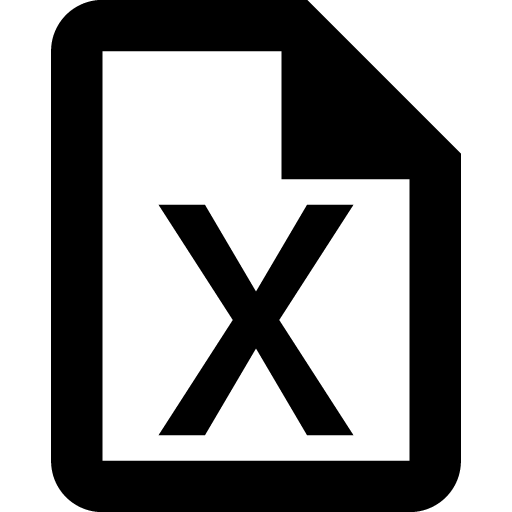 File excel outline icon svg png free download