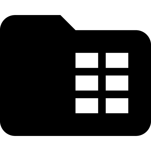 Folder table icon svg png free download