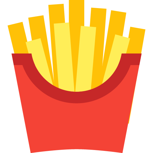 French fries icon svg png free download