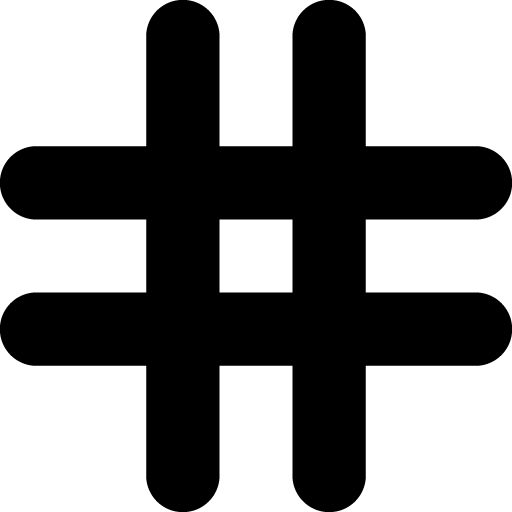 Hashtag icon svg png free download 5