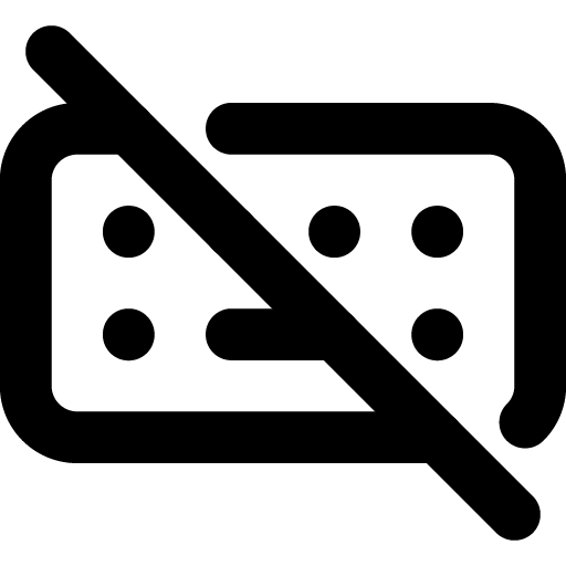 Keyboard off icon svg png free download