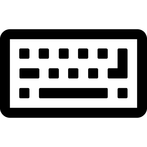 Keyboard outlined icon svg png free download