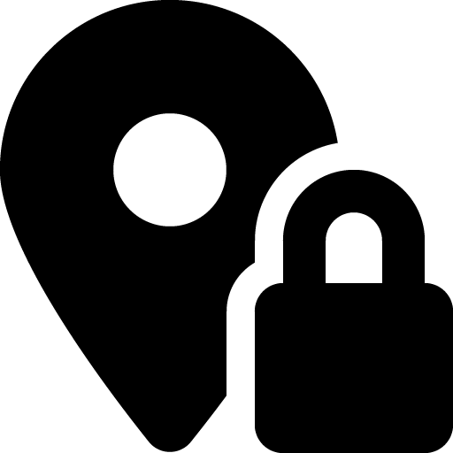 Location pin lock icon svg png free download