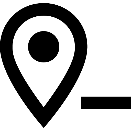 Map marker minus outline icon svg png free download