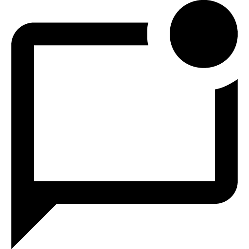 Message badge outline icon svg png free download