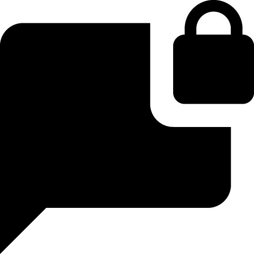 Message lock icon svg png free download