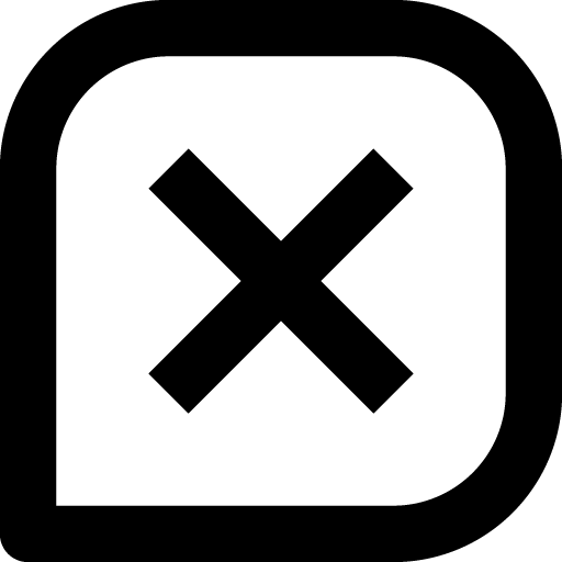 Message square x icon svg png free download 2