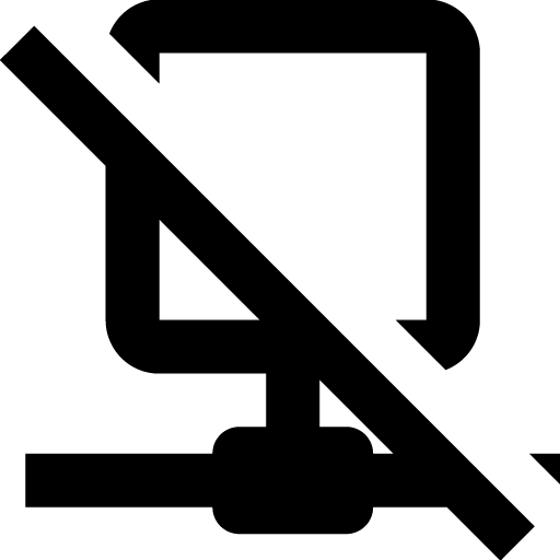 Network off outline icon svg png free download