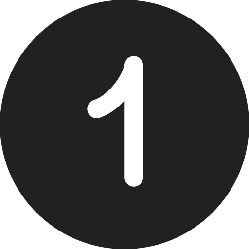 Number circle 1 icon svg png free download