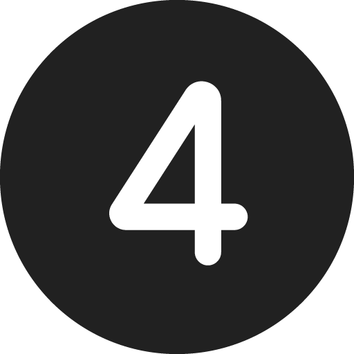 number circle 4 - Download free icon