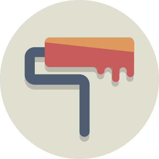 paintroller icon vector