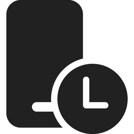 Phone screen time icon svg png free download