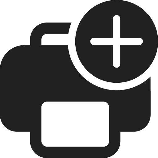 Print add icon svg png free download