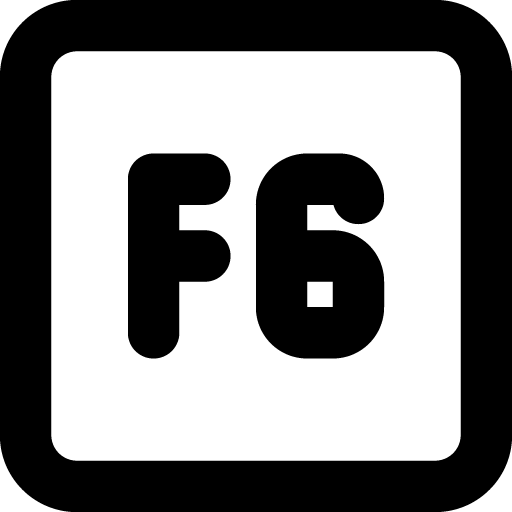 Square f6 icon svg png free download