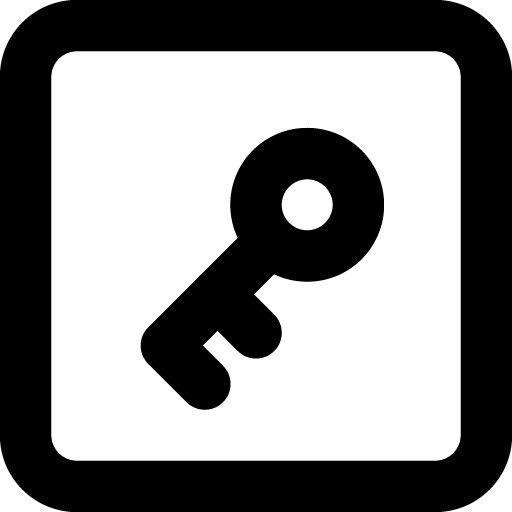 Square key icon svg png free download