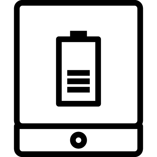 Tablet battery icon svg png free download