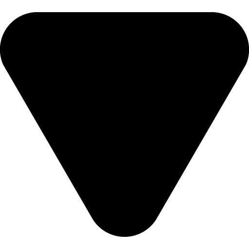 Triangle inverted filled icon svg Free download