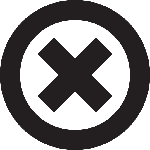 x circle icon 6